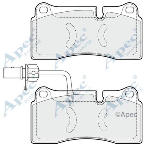 Brake pads set for lamborghini - for,